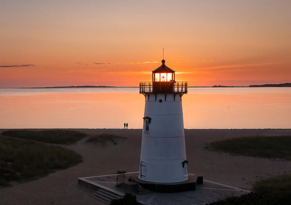 Watching the Sun Rise at Edgartown Light